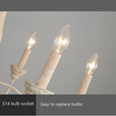 Axyaa French Vintage Wooden Chandelier for Home and Commercial Spaces