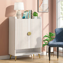 Axyaa 7-Tier Shoe Cabinet with Doors and Adjustable Shelves