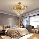 Axyaa Crystal Tassels Pendant Light - Modern Luxury Chandelier for Living Room