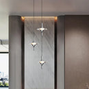 Axyaa LED Staircase Chandeliers: Modern Home Pendant Light Lamps for Living Room