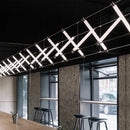 Axyaa Minimalist LED Chandelier for Modern Spaces