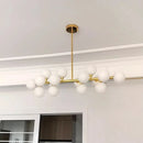 Axyaa Nordic LED Glass Ball Chandelier: Elegant Lighting for Home, Restaurant, and Kitchen