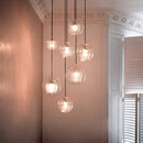 Axyaa Glass Bubble Chandelier - French Country Modern Design for High Ceiling Bedroom