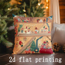 Christmas Pattern Pillow Covers by Axyaa - Perfect for Sofa, Bedroom, Car