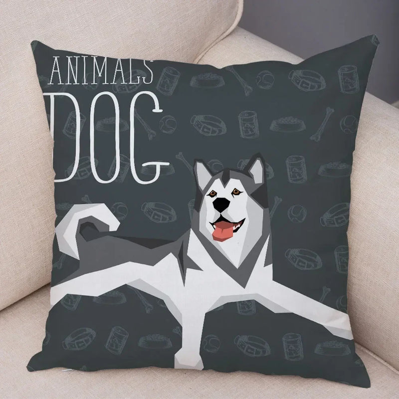 Axyaa Cartoon Dog Pet Animal Pillowcase