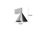 Axyaa Nordic Designer Brushed Metal Small Wall Lamp Cone-shaped Wall Light