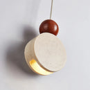 Axyaa Stone Ceiling Pendant Light: Modern Minimalist Bedroom Chandelier