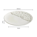 Axyaa Ceramic Steak Plate - Elegant Western Cuisine Tableware