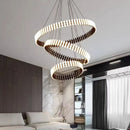 Axyaa Modern Art Piano Chandelier Round Square Lighting for Living Room & Restaurant