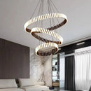Axyaa Modern Piano Chandelier Art Round Square Chandelier Lighting Living Room