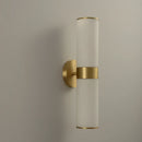 LED Spanish Alabaster Wall Light For Bedroom by Axyaa