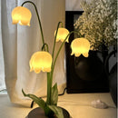 Axyaa Creative Flower Table Lamp LED Resin Living Room Study Desk Light