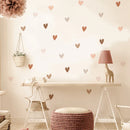 Axyaa Boho Hearts Wall Sticker Children's Room Nursery Art Decal Mural