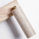 Axyaa Yellow Travertine LED Wall Sconce - Up Down Rotate Wooden Bedside Lamp