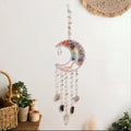 Axyaa Moon Crystal Pendant Sun Catcher Garden Car Decoration