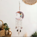 Axyaa Moon Crystal Pendant Sun Catcher Garden Car Decoration