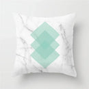 Axyaa Mint Green Geometric Animal Print Pillowcase for Home and Office Decor
