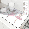 Axyaa Diatom Ballet Kitchen Drain Mats for Tableware and Coffee Machine