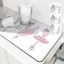 Axyaa Diatom Ballet Kitchen Drain Mats for Tableware and Coffee Machine