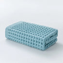 Axyaa Cotton Waffle Bath Towel Set - Soft, Absorbent, Durable, Lightweight