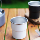 Axyaa Stainless Steel Crimped Mug: Portable Frosted Water Cup