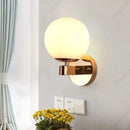 Axyaa Glass Wall Lamp: Stylish E27 Indoor Lighting Fixture for Bedroom, Living Room & Corridor