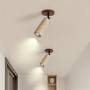 Axyaa Yellow Travertine Stone LED Ceiling Light - Modern Wabi-sabi Decor