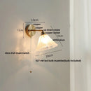 Axyaa White Glass LED Wall Lights - Modern Nordic Rotate Sconce Lampara De Pared