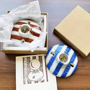 Axyaa Hand-painted Ceramic Wall Lamps - Minimalist LED Lighting for Home Decor