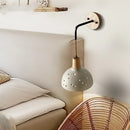 Axyaa Wood Socket Wall Lights Pull Chain Switch Adjustable Nordic Modern Lampara