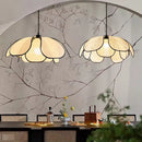 Axyaa Nordic Fabric Ceiling Chandelier LED Pendant Lights for Home Lighting
