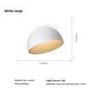 Axyaa Wood Grain LED Ceiling Light with Remote Control - Modern Minimalist Flush Mount Lamp