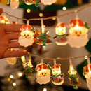 Axyaa LED Christmas Decorative Light Santa Claus Snowman String Battery-operated