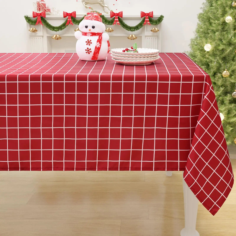 Axyaa Waterproof Cloth Table Cover - Stain Proof Tablecloth for Dining Room, Kitchen & Outdoor