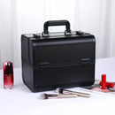 Axyaa Portable Aluminum Makeup Train Case Organizer