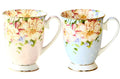 Axyaa Floral Bone  Coffee Mug - Vintage Tea Ceremony Tea Cup