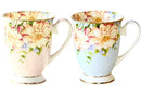 Axyaa Floral Bone  Coffee Mug - Vintage Tea Ceremony Tea Cup