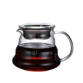 Axyaa Glass Coffee Pot with Lids and Pour Over Espresso Maker