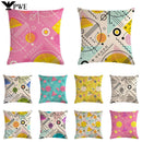 Axyaa Geometric Flax Pillow Case 45*45cm - Home Sofa Adornment & Cushion Cover