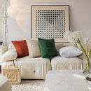 Axyaa Fluffy Corduroy Cushion Cover - Nordic Orange Throw Pillow for Home Decor