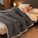 Axyaa Cozy Coral Fleece Blanket - Soft Fluffy Velvet Throw for Bed & Sofa