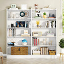 Axyaa 5-Layer White Modern Bookcase Storage Organizer Shelf