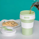 Axyaa Silicone Travel Cup: Portable Folding Water Cup for Outdoor Camping & Sports