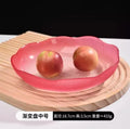 Axyaa Glass Fruit Plate: High-End Snack Candy Plate for Home Living Room Coffee Table