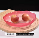 Axyaa Glass Fruit Plate: High-End Snack Candy Plate for Home Living Room Coffee Table
