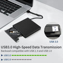 Axyaa Portable 2-in-1 USB-C DVD Burner RW CD Writer for Laptop, PC