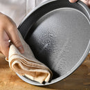 Axyaa Non-Stick Carbon Steel Pizza Pan - Round Oven Tray for Baking & Roasting