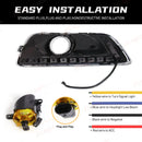 Axyaa LED Daytime Running Lights Turn Signal for Chevrolet Malibu 2011-2015