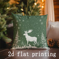 Axyaa Christmas Pine Tree Pattern Pillow Cover for Sofa Bedroom Car