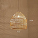 Rattan Pendant Chandelier Ceiling Light by Axyaa - Hand Knitted, Modern Design